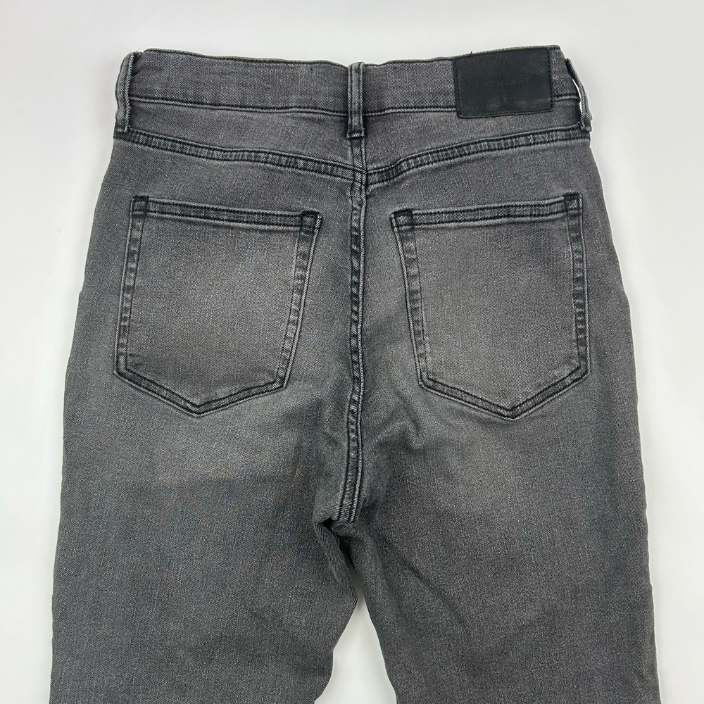 Everlane High Rise Ankle Skinny Gray Charcoal Wash Denim Jeans Sz 28 Stretch - Picture 8 of 10